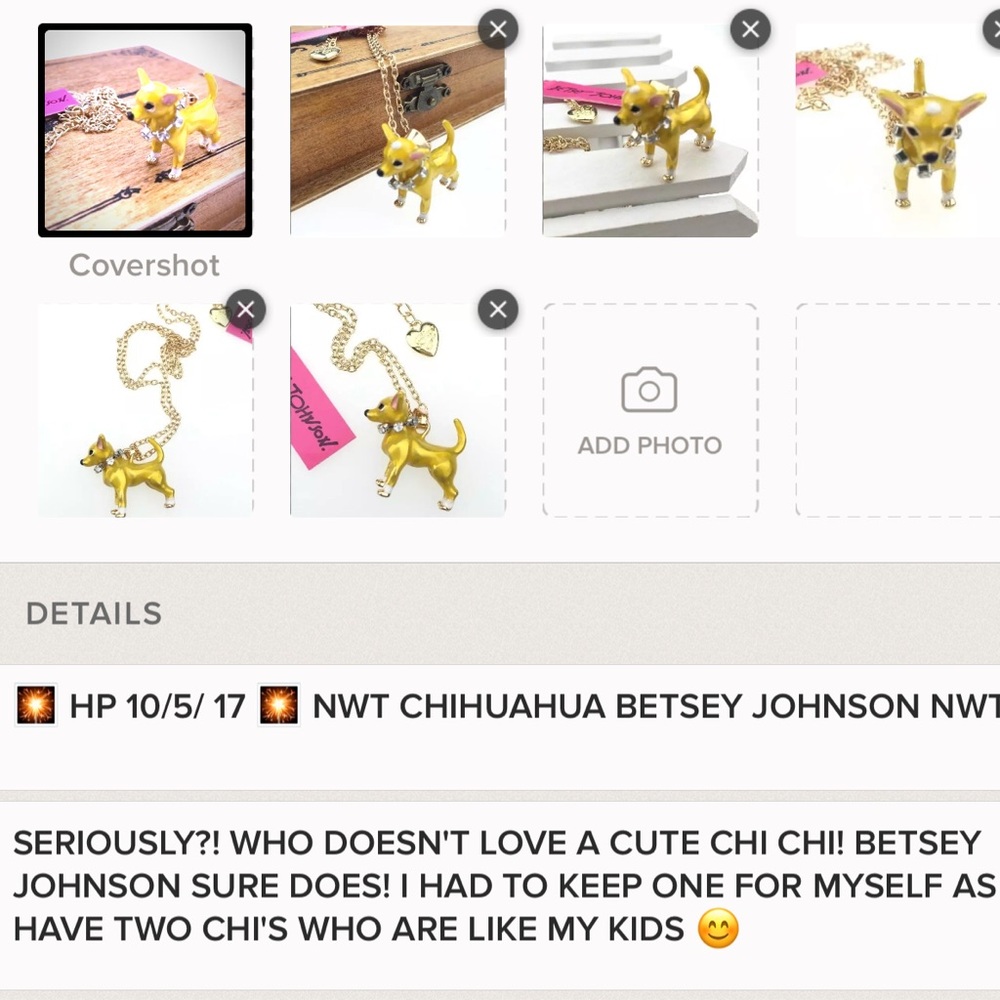 🎊HP 10/5/2017🎊 NWT BETSEY JOHNSON CHIHUAHUA